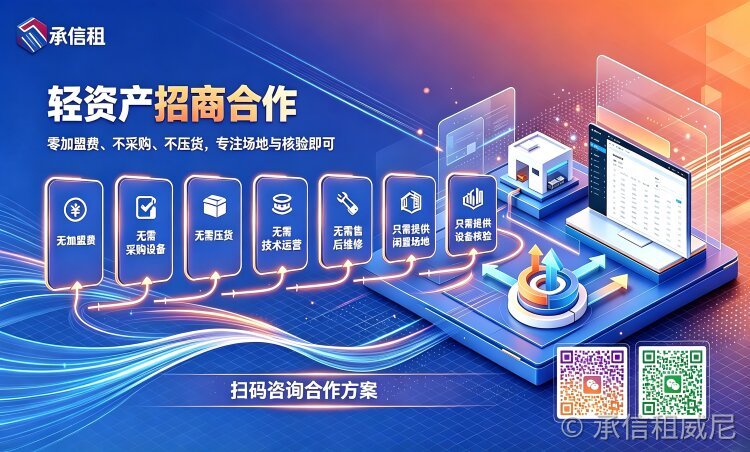 承信租全国合作门店招募|我方全包设备货源,门店只出场地&设备核验,零成本轻创业
